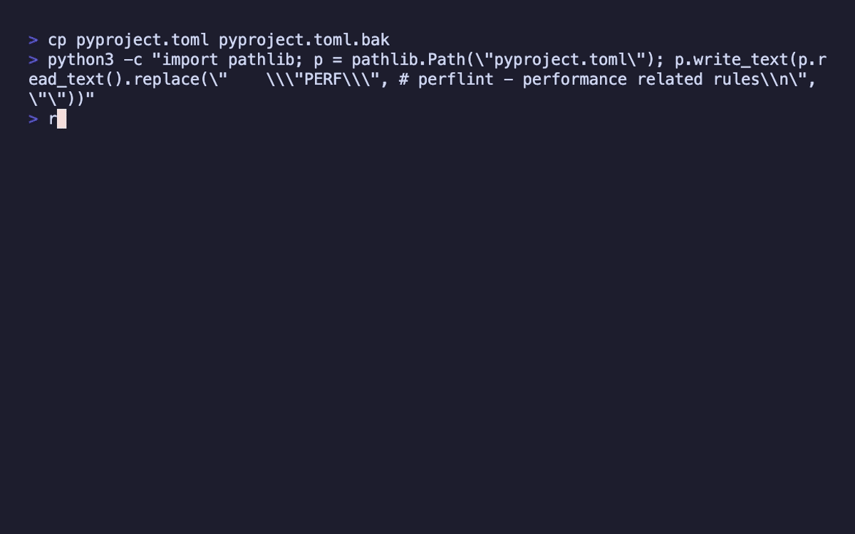 Config drift detected